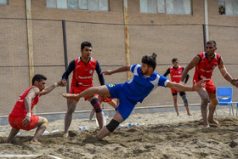 قهرمانی اندیمشک در مسابقات کبدی ساحلی خوزستان