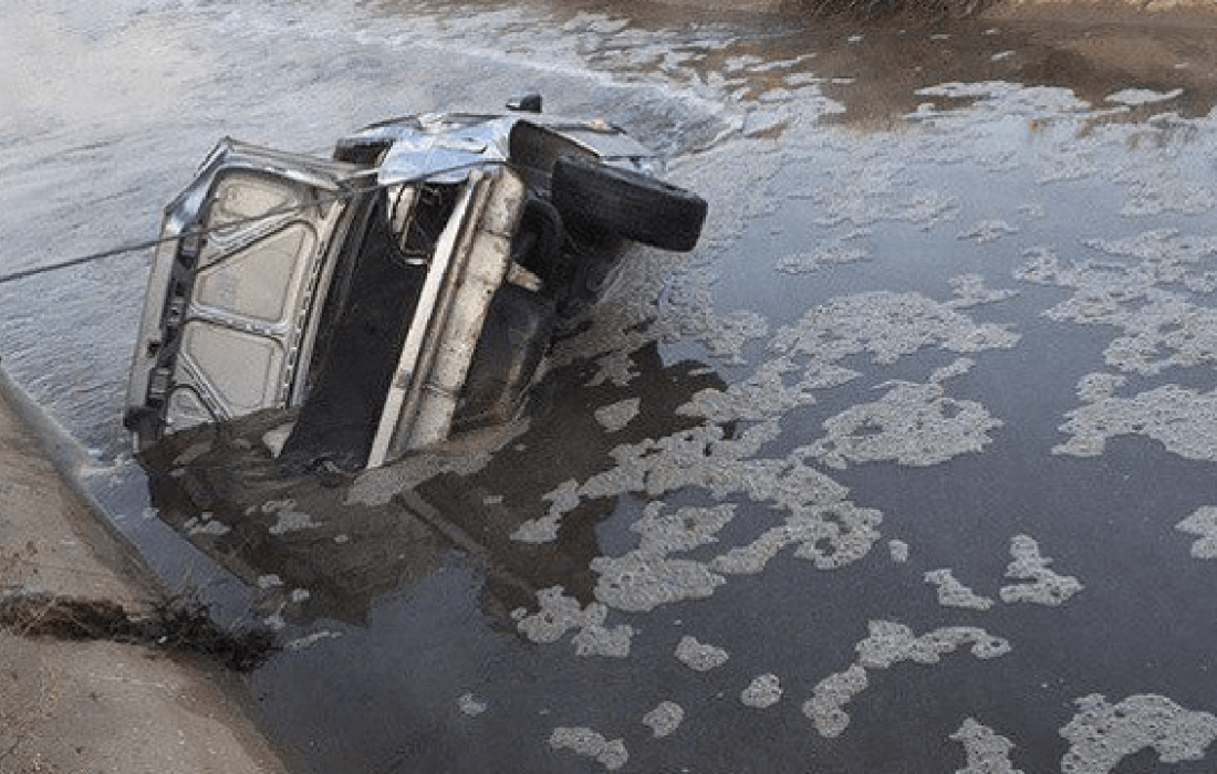 سقوط خودرو به کانال آب در اندیمشک ۲ فوتی برجای گذاشت