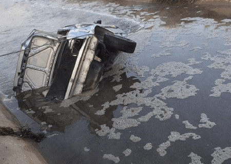سقوط خودرو به کانال آب در اندیمشک ۲ فوتی برجای گذاشت